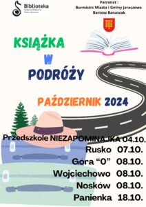 książka w podróży plakat