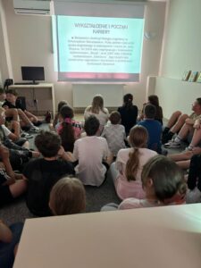 spotkanie literackie z uczniami z 5 klasy