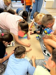 spotkanie literackie z uczniami z 5 klasy