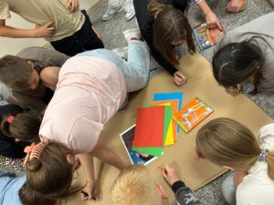 spotkanie literackie z uczniami z 5 klasy