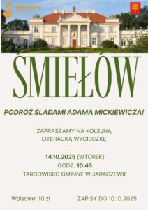plakat na wycieczkę do śmiełowa