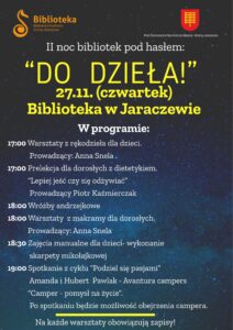 plakat na noc bibliotek