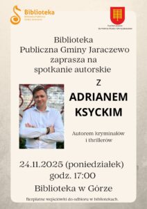 plakat na spotkanie autorskie