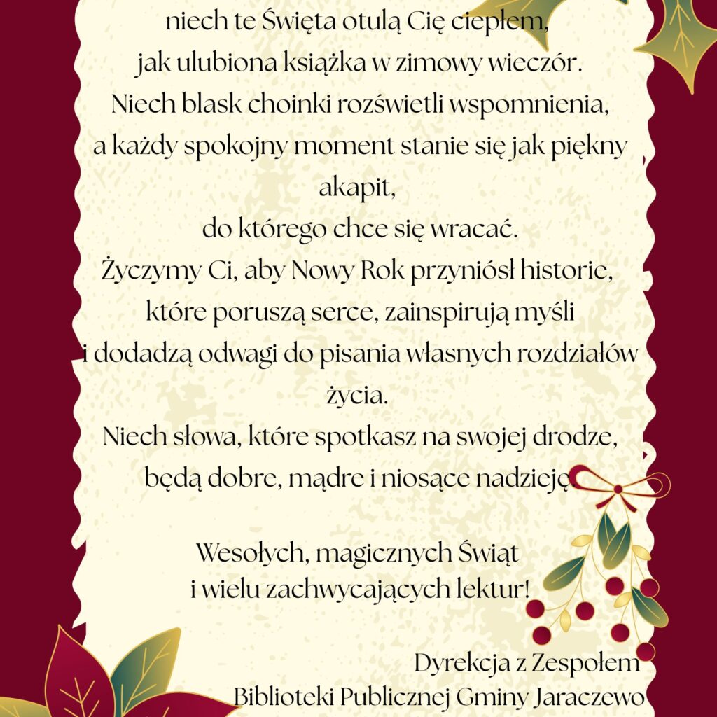 Życzenia świąteczne