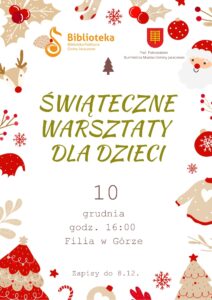 zaproszenie na warsztaty świąteczne