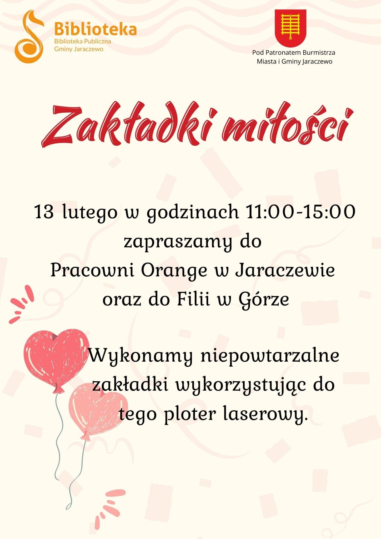 plakat z zaproszeniem za zajęcia manualne