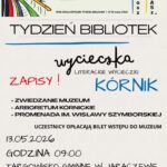 plakat na wycieczkę do Kórnika