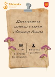 plakat z zaproszeniem na aktywnego seniora